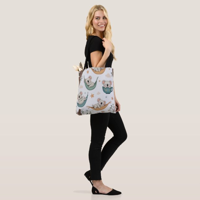 Fluffy Koala All Tote Bag (On Model)
