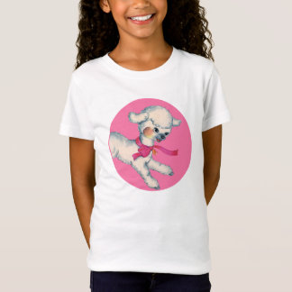 Fluffy Lamb on Pink T-Shirt