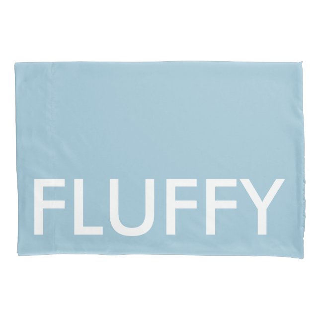 FLUFFY LIGHT BLUE PILLOWCASE (Front)