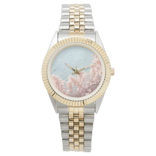Fluffy Little Flowers Wrist Watch (Front)
