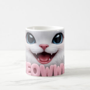 Fluffy Meoww Cat Mug