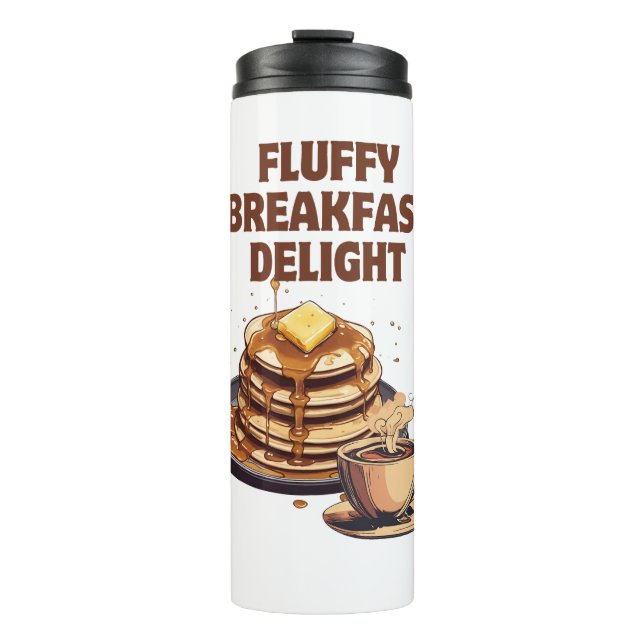 Fluffy Pancake Breakfast Delight Thermal Tumbler (Front)