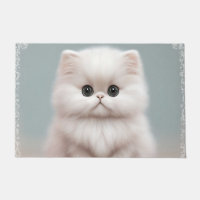 Fluffy Persian Nursery Cat Art