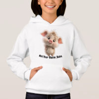 Fluffy Piglet with Big Eyes – Be Kind Go Vegan