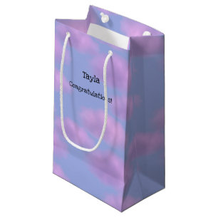Fluffy Pink Clouds Personalised Gift Bag