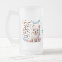 Fluffy Pup Love Glass Mug