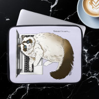 Fluffy Ragdoll Cat Lavender Laptop Funny