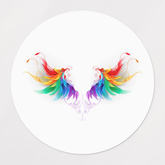 Fluffy Rainbow Wings (Design 1)