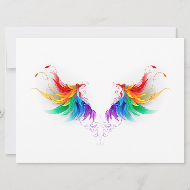 Fluffy Rainbow Wings (Front)