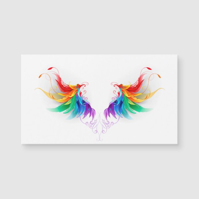 Fluffy Rainbow Wings (Front)