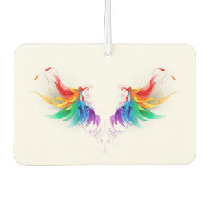 Fluffy Rainbow Wings Car Air Freshener
