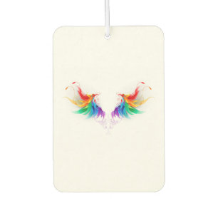 Fluffy Rainbow Wings Car Air Freshener