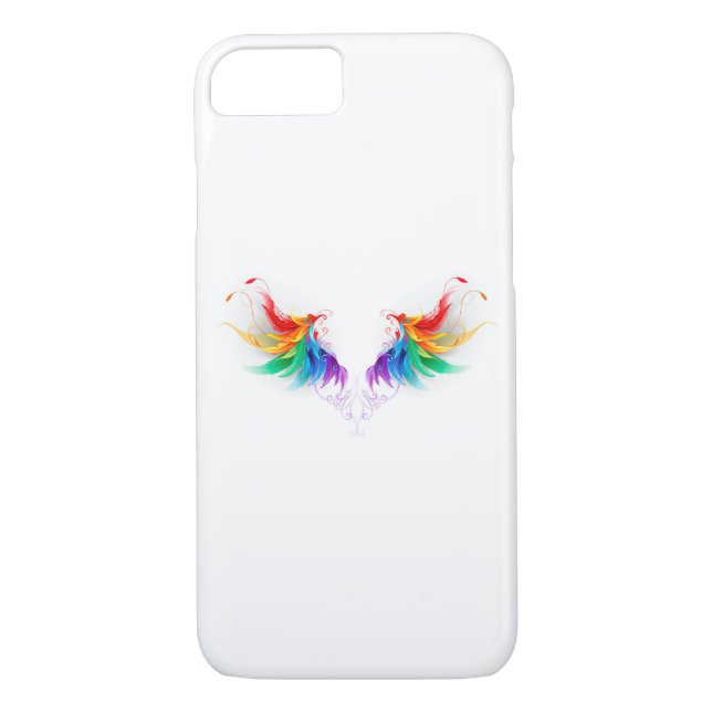 Fluffy Rainbow Wings Case-Mate iPhone Case (Back)