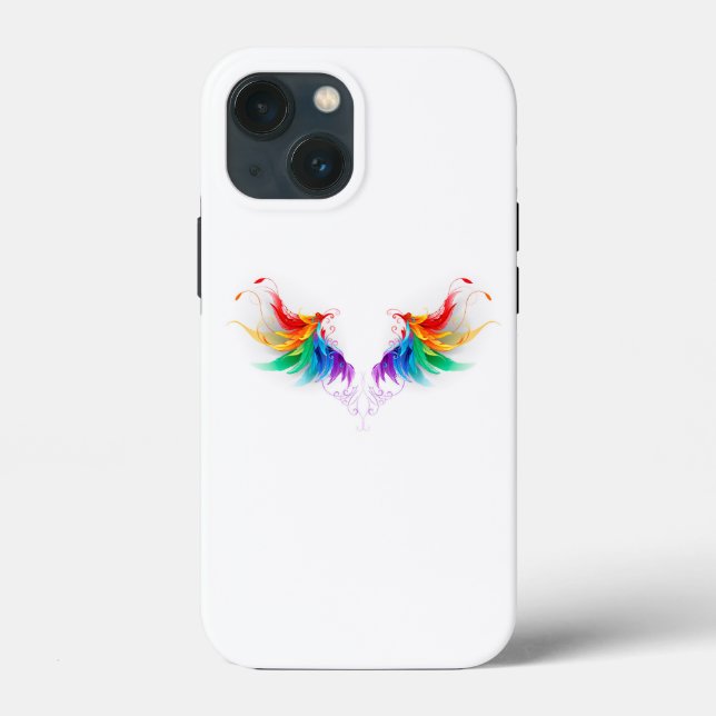Fluffy Rainbow Wings Case-Mate iPhone Case (Back)