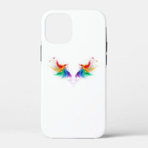 Fluffy Rainbow Wings iPhone 12 Mini Case