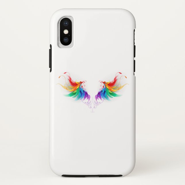 Fluffy Rainbow Wings Case-Mate iPhone Case (Back)