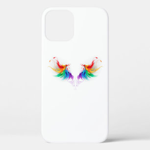 Fluffy Rainbow Wings iPhone 12 Pro Case