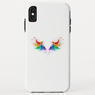 Fluffy Rainbow Wings iPhone XS Max Case