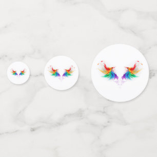 Fluffy Rainbow Wings Confetti
