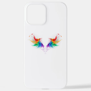 Fluffy Rainbow Wings iPhone 12 Pro Max Case