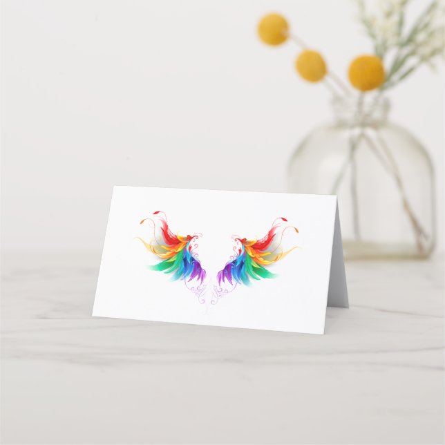 Fluffy Rainbow Wings Loyalty Card (Front)