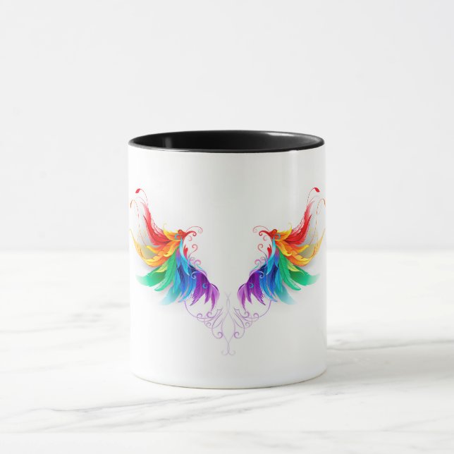 Fluffy Rainbow Wings Mug (Center)
