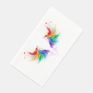 Fluffy Rainbow Wings Napkin