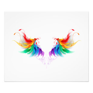 Fluffy Rainbow Wings Photo Print