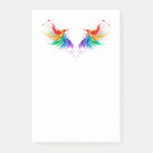 Fluffy Rainbow Wings Post-it Notes
