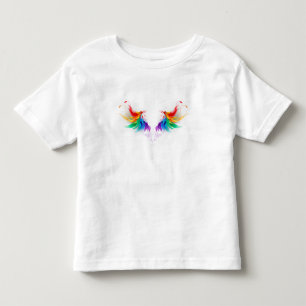Fluffy Rainbow Wings Toddler T-Shirt
