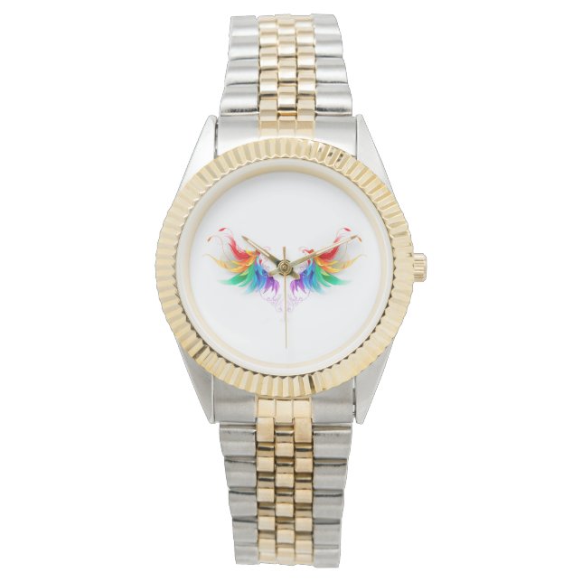 Fluffy Rainbow Wings Watch (Front)