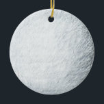 Fluffy Snowball Winter Wonderland Ceramic Tree Decoration<br><div class="desc">Soft white fuzzy looking design resembles snowball.  Perfect for your holiday tree!</div>