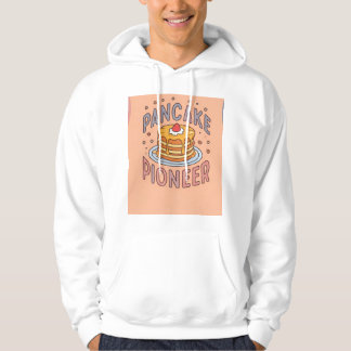 Fluffy Stacks: The Pancake Pioneer Hoodie