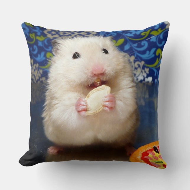 Fluffy Syrian Hamster Kokolinka Cushion (Front)