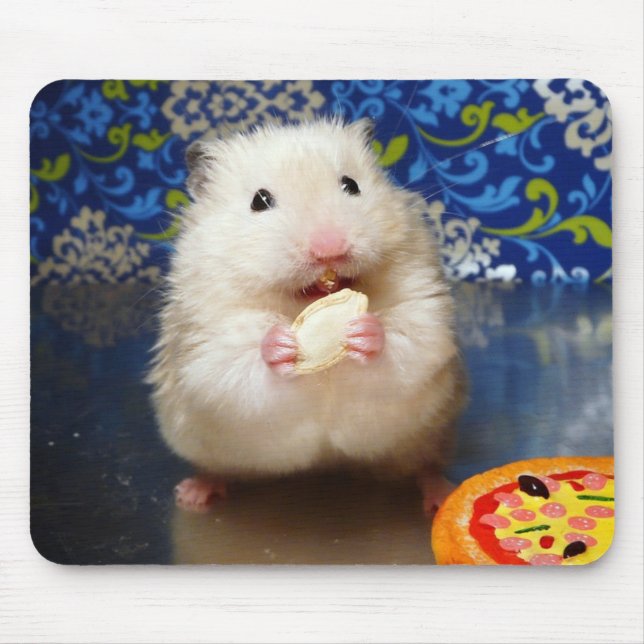 Fluffy Syrian Hamster Kokolinka Mouse Mat (Front)
