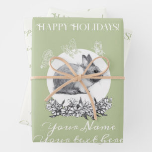   Fluffy the rabbit Wrapping Paper Sheet