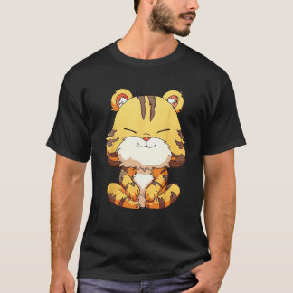 Fluffy Tiger Zen  Pamper Yourself T-Shirt