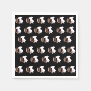 Fluffy Tortoiseshell Guinea Pigs, Party Napkins
