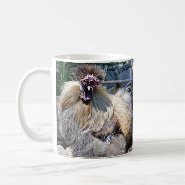 Fluffy Ugly Chicken, Coffee Mug (Left)