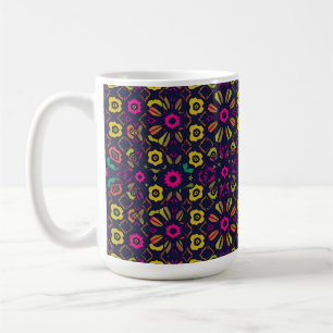 Fluffy White and Tan Puppy Portrait Coffee Mug