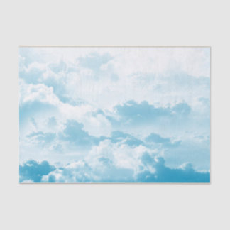 Fluffy White Clouds Blue Sky Decoupage Tissue Paper