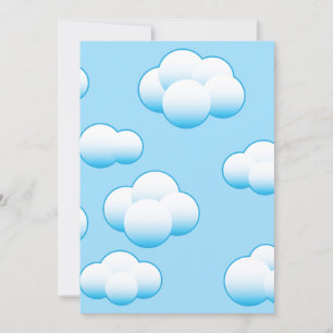 Fluffy White Clouds Invitations