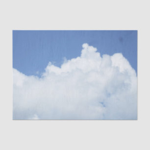 Fluffy White Clouds Tissue Paper