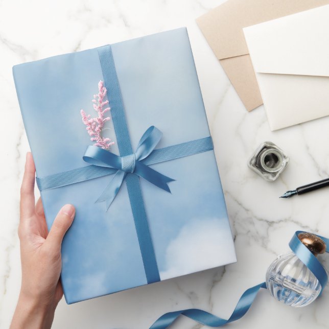 Fluffy White Clouds Wrapping Paper (Gifting)