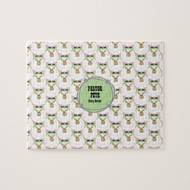 Fluffy White Sheep Jigsaw Puzzle (Horizontal)