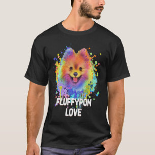 Fluffypom Love Pomeranian Humor Pom Pom Animal Pu T-Shirt