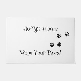 Fluffy's Home – Wipe Your Paws! 🐾 Doormat