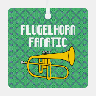 Flugelhorn Fanatic Metal Tree Decoration