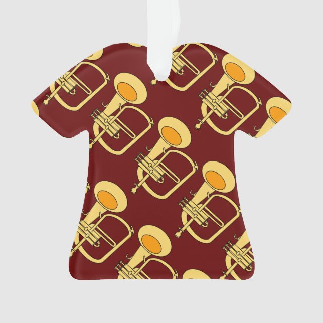 Flugelhorn Musical Instrument Ornament (Front)