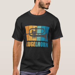Flugelhorn Musician Vintage Musical Instrument Win T-Shirt